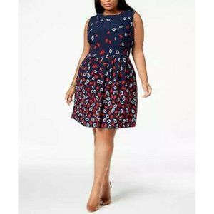 Anne Klein Plus Size Fit Flare Dress 24W
